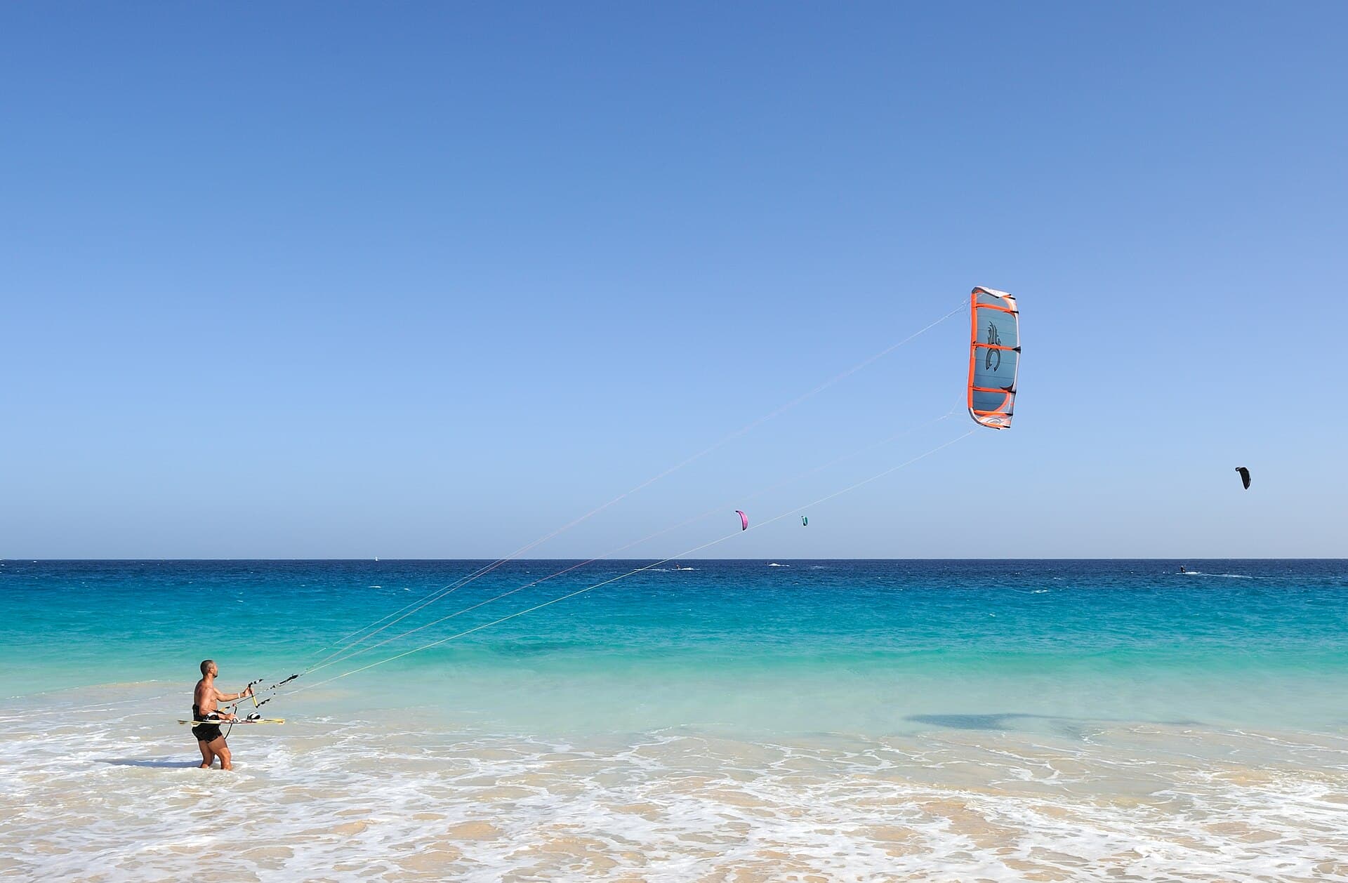 Kitesurf na ilha do Sal, Cabo Verde
