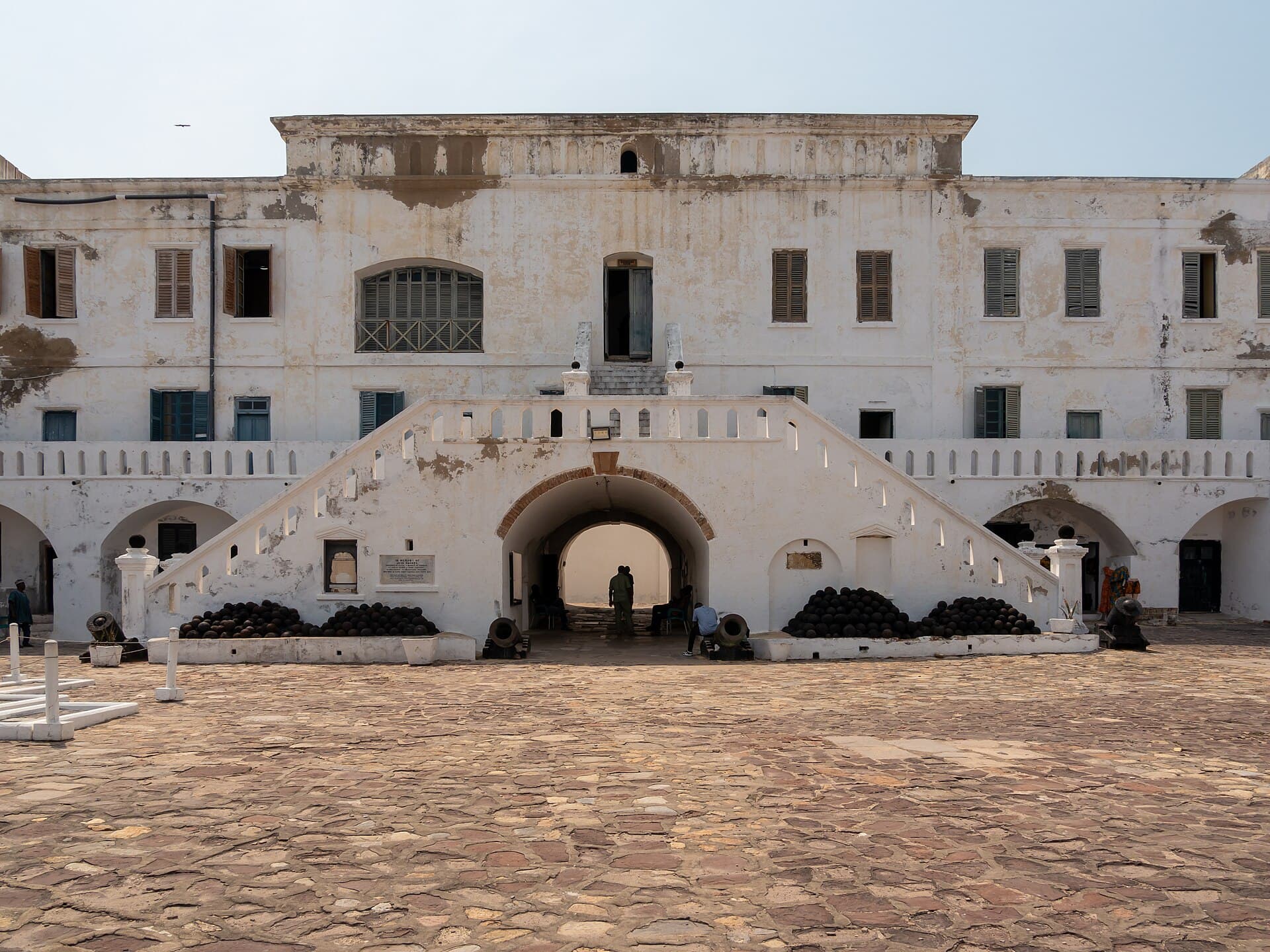 Castelo de Cape Coast, em Gana, ligado à história do comércio transatlântico de escravos