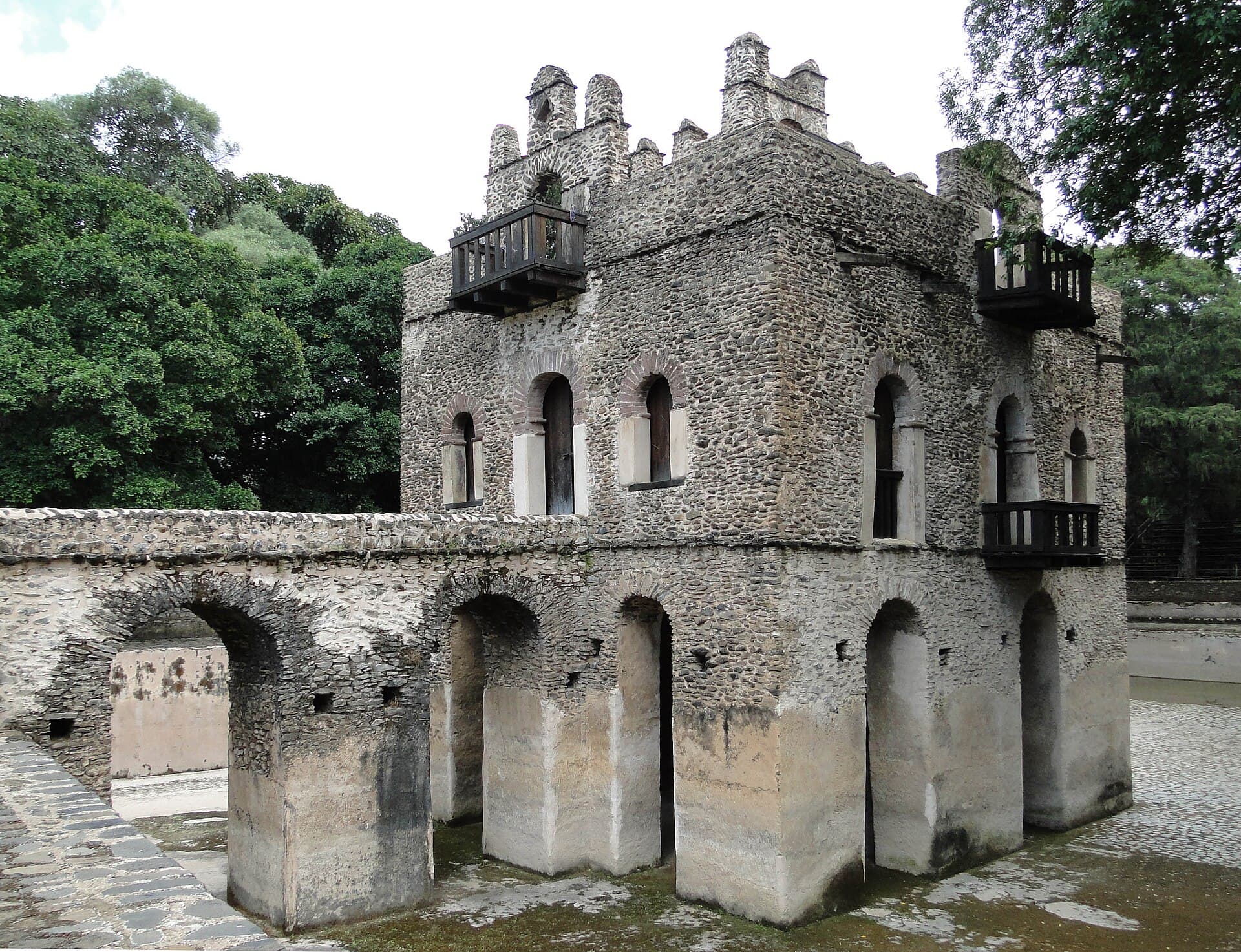 Fasilides Bath, em Gondar, Etiópia, palco das celebrações do Timkat