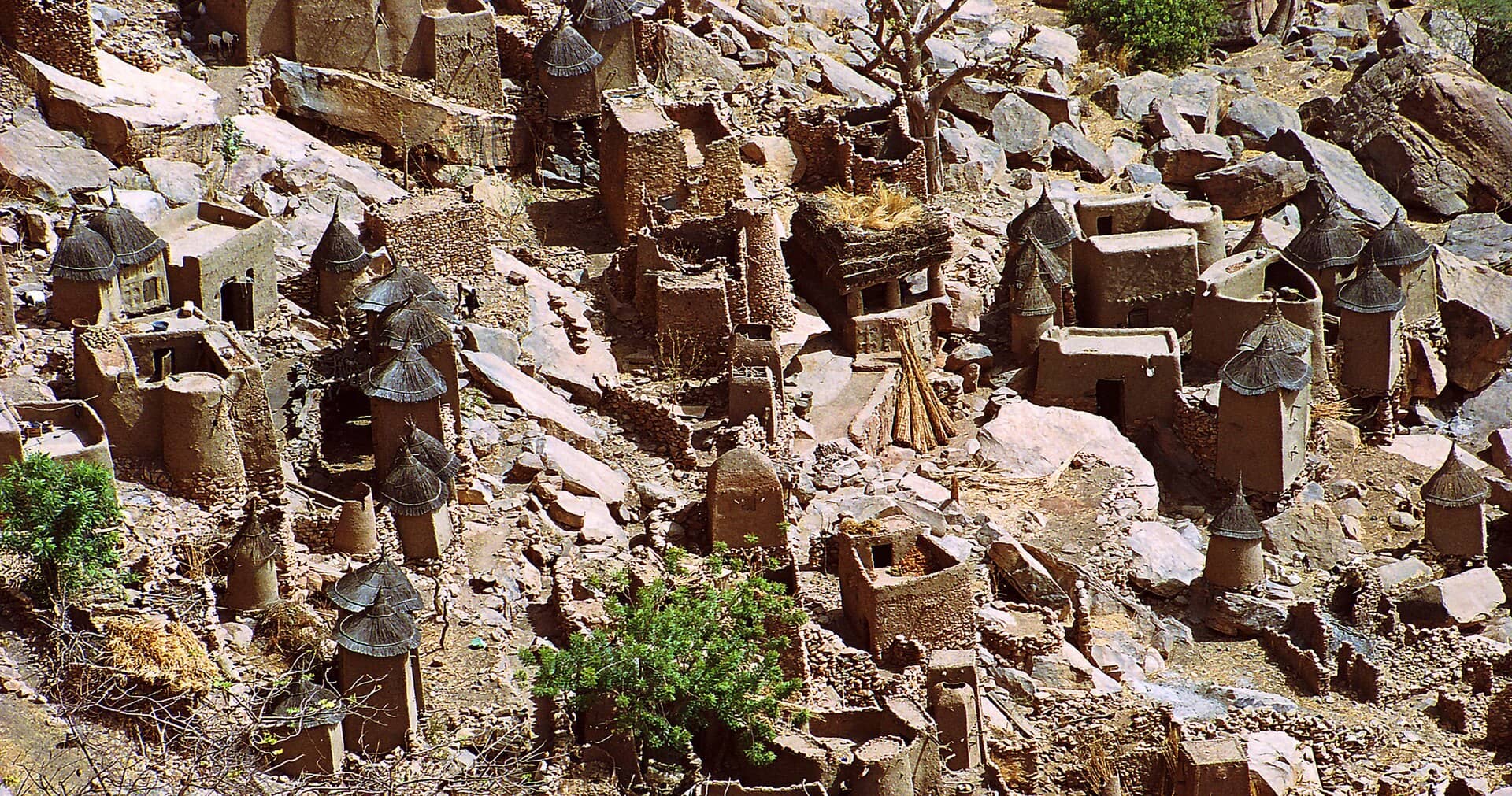 Vilarejo Dogon na escarpa de Bandiagara, Mali
